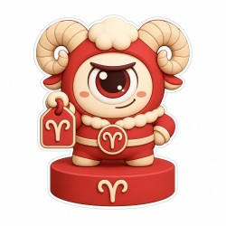 Mokko Aries: figura del zodiaco, carnero rojo