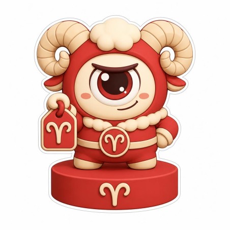 Mokko Aries: figura del zodiaco, carnero rojo