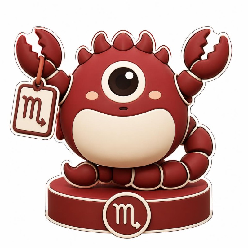Mokko Escorpio: figura del zodiaco, escorpión granate